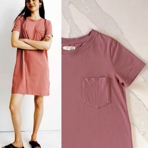 Madewell Pocket Tee Dress XS Shirt Shift Dress